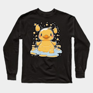 Rubber Duck And Duckling Men Women Kids Long Sleeve T-Shirt